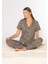Alperi Boydan Düğmeli Kısa Kol Leopar Gömlek Pijama Takımı Poly Viskon Milan 780-302 4