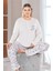 Büyük Beden Battal Uzun Kol Pijama Takımı Dowry B09-162 5