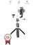 Q08 Siyah Gimbal 360 Derece Uzaktan Kumandalı Taşınabilir Selfie Çubuğu Tripod 4