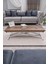 Home Üst Tabla Mdf Barok Ceviz Oval Köşe Alt Ayak Beyaz 2