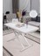 Home Üst Tabla Mdf Beyaz Oval Köşe Alt Ayak Beyaz 3