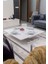 Home Üst Tabla Mdf Beyaz Oval Köşe Alt Ayak Beyaz 5