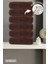 6'lı Kahverengi Banyo Havlusu - 70X140 Cm, 490 Gr, %100PAMUK, Spa ve Otel Havlusu, Günlük Kullanıma 1