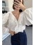 Vual Bağlamalı Orj Gömlek- Beyaz 2