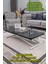 Home Üst Tabla Mdf Siyah Mermer Oval Köşe Alt Ayak Beyaz 1