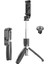 Go Pro Uyumlu Bluetooth Kumandalı Katlanabilir 100 cm Selfie Çubuğu Özçekim Tripod Çubuğu Siyah 1