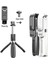 Go Pro Uyumlu Bluetooth Kumandalı Katlanabilir 100 cm Selfie Çubuğu Özçekim Tripod Çubuğu Siyah 4