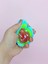 Sevimli Kalp Squishy Simli Yumuşacık (7x9 Cm) Kalp Sukuşi - Mavi 2