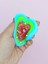 Sevimli Kalp Squishy Simli Yumuşacık (7x9 Cm) Kalp Sukuşi - Mavi 3