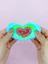 Sevimli Kalp Squishy Simli Yumuşacık (7x9 Cm) Kalp Sukuşi - Mavi 4