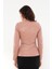 Basics&more Kadın Fermuar Detaylı Pudra Deri Ceket - B16 5