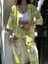 Desenli Kimono & Pantolon Ikili Takım 2