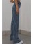 Kadın Açık Mavi Yüksek Bel Geniş Paça Bol,salaş Palazzo Jeans 3