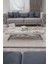 Home Üst Tabla Mdf Beyaz Mermer Oval Köşe Alt Ayak Krom 2
