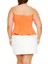 Plus Size Poplin Peplum Strapleztop 6