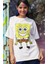 Kravatlı Sünger Bob Baskılı T-Shirt Erkek-Kadın Sponge Bob Baskılı T-Shirt 3