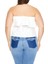 Plus Curve Poplin Volanlı Straplez Büstiyer 6