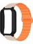 Xiaomi Smart Band 9 Pro Için Silikon Kayış Pc Kasalı Yedek Manyetik Döngü Saat Bandı - Starlight/turuncu (Yurt Dışından) 2