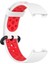 Xiaomi Redmi Watch/mi Watch Lite Için Çift Renkli Silikon Akıllı Saat Bandı - Beyaz/kırmızı (Yurt Dışından) 4
