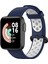 Xiaomi Redmi Watch/mi Watch Lite Için Çift Renkli Silikon Akıllı Saat Bandı - Mavi/beyaz (Yurt Dışından) 2