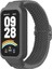 Xiaomi Smart Band 9 Active/redmi Band 3 Dokuma Naylon Kayış Geçmeli Kasa Saat Bandı - Gri (Yurt Dışından) 5