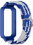 Xiaomi Smart Band 9 Active/redmi Band 3 Dokuma Naylon Kayış Geçmeli Kasa Saat Bandı - Mavi+Beyaz (Yurt Dışından) 1