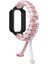 Xiaomi Redmi Band 3/smart Band 9 Active Watch Band Için Saat Kılıfı ile Ayarlanabilir Naylon Örgülü Kayış - Pembe + Beyaz (Yurt Dışından) 2