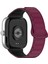 Xiaomi Smart Band 9 Pro/smart Band 8 Pro/redmi Watch 4 Manyetik Saat Kayışı Için Silikon Bant - Şarap Kırmızısı+Siyah (Yurt Dışından) 1