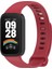 Xiaomi Smart Band 9 Active/redmi Band 3 Yumuşak Silikon Entegre Bileklik Saat Kılıfı - Siyah+Kırmızı (Yurt Dışından) 3