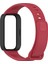 Xiaomi Smart Band 9 Active/redmi Band 3 Yumuşak Silikon Entegre Bileklik Saat Kılıfı - Siyah+Kırmızı (Yurt Dışından) 4