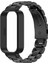 Xiaomi Redmi Band 3/smart Band 9 Active Için Pc Kılıfı ile Paslanmaz Çelik Saat Kayışı Katı 3 Boncuk Yedek Bant - Siyah (Yurt Dışından) 2