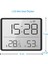 Mıknatıslı LCD Dijital Ekran 9x7 cm Pilli Mini Saat Alarm Saat Nem Göstergesi Sıcaklık Ölçer 2