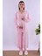 Pembe Sabahlıklı Hamile Lohusa Pijama Takımı BYL224242 2