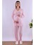 Pembe Sabahlıklı Hamile Lohusa Pijama Takımı BYL224242 4