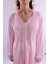 Pembe Sabahlıklı Hamile Lohusa Pijama Takımı BYL224242 5