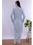 Ekru Sabahlıklı Hamile Lohusa Pijama Takımı BYL240342 4