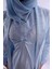 Pembe Tesettürlü Sabahlıklı Hamile Lohusa Pijama Takımı BYL2T40342 5