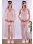 Lacivert Sabahlıklı Hamile Lohusa Pijama Takımı BYL290342 1