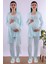 Kahverengi Sabahlıklı Hamile Lohusa Pijama Takımı BYL224012 1