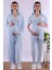 Mavi Sabahlıklı Hamile Lohusa Pijama Takımı BYL280242 1