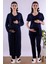 Mavi Sabahlıklı Hamile Lohusa Pijama Takımı BYL280242 1