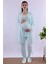 Kahverengi Sabahlıklı Hamile Lohusa Pijama Takımı BYL224012 2