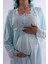 Kahverengi Sabahlıklı Hamile Lohusa Pijama Takımı BYL224012 5