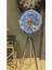 Ledli Tripod Metal Krom Ayaklı Çarklı Saat 1