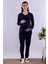 Ekru Tesettürlü Sabahlıklı Hamile Lohusa Pijama Takımı BYL2T24242 4
