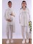Gri Tesettürlü Sabahlıklı Hamile Lohusa Pijama Takımı BYL2T24012 1