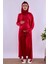 Lacivert Tesettürlü Sabahlıklı Hamile Lohusa Pijama Takımı BYL2T80242 2