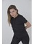 Kapşonlu Slim Fit T-Shirt - Siyah 4