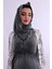 Füme Tesettürlü Sabahlıklı Hamile Lohusa Gecelik Takım BYL2T80952 5