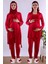 Gri Tesettürlü Sabahlıklı Hamile Lohusa Pijama Takımı BYL2T24012 1